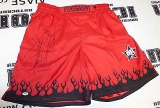 Tito Ortiz Signed UFC 121 Fight Shorts COA Auto'd HOF Punishment Trunks   PSA/DNA Certified   Autographed UFC Robes and Trunks: Sports Collectibles
