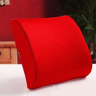 THG New Memory Foam Seat Chair Red Lumbar Back Pain Support Cushion Pillow Pad For Car Sedan Office Home: Home Improvement