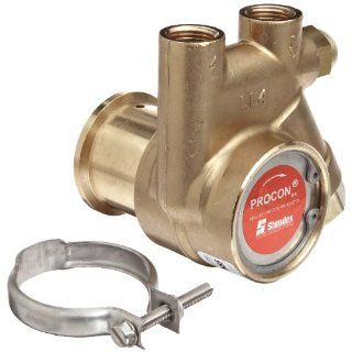 Procon 141A025F11CA Low Lead Brass Rotary Vane Pump, 3/8" NPTF, 35 GPH Industrial Rotary Vane Pumps