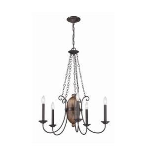Albero Collection 5 Light Forged Iron Chandelier 25606 010
