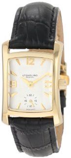 Stuhrling Original Women's 145L.12352 Classic Gatsby Swiss Quartz Gold Tone Leather Watch: Stuhrling Original: Watches