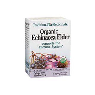 Traditional Medicinal's Echinacea Elder Tea (3x16 bag) : Herbal Teas : Grocery & Gourmet Food