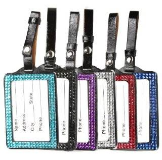  Sparkling Vertical 6 Pc Assorted Colors Luggage Tags, Id Holders: Everything Else