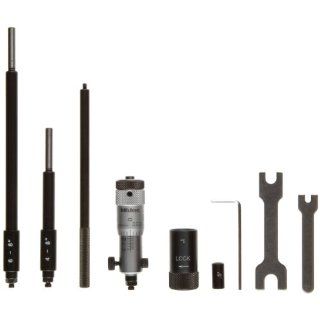 Mitutoyo 141 004 Vernier Inside Micrometer, Carbide Tipped Face, Interchangeable Rod Type, 1 1.25" Range, 0.001" Graduation, +/ 0.000265" Accuracy: Industrial & Scientific