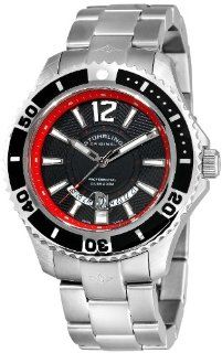 Stuhrling Original Men's 161B4.331164 Nautical Regatta Diver Swiss Quartz Date Stainless Steel Bracelet Watch: Watches