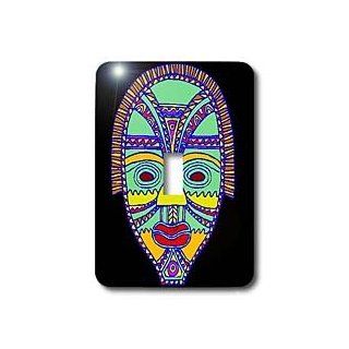 lsp_866_1 African Art   African Mask   Light Switch Covers   single toggle switch   Single Switch Plates  
