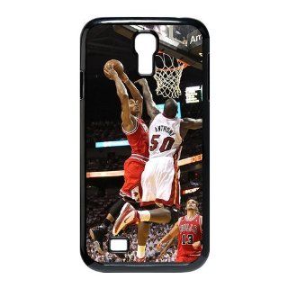 Custom Derrick Rose Cover Case for Samsung Galaxy S4 I9500 LS4 145 Cell Phones & Accessories