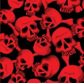 Red Skull & Bones WC145SM	 bandana paisley kerchief head hair cotton Motorcycle Patches Biker Bike motor leather stripe chevron tab badge : Sports Fan Aprons : Sports & Outdoors