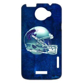 NCAA KANSAS STATE WILDCATS Schutt Football Helmet Logo Unique Durable Hard Plastic Case Cover for HTC One X + Custom Design UniqueDIY: Cell Phones & Accessories
