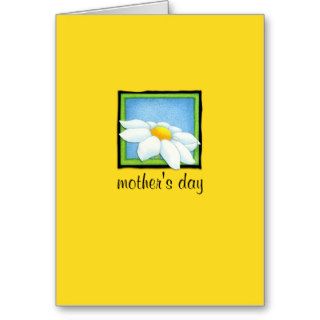 Daisy yellow Mother's Day Card