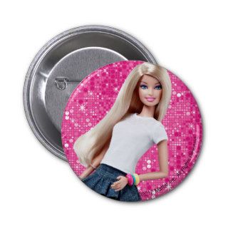 Barbie Doll White Shirt & Skirt Pinback Buttons