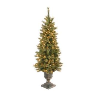National Tree Company 4 ft. 100 Light Glittery Gold Artificial Pine Tree GPG3 313 40
