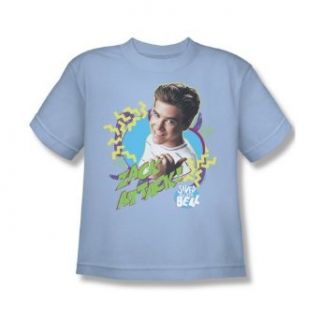 Saved By The Bell Zack Attack Youth Light Blue T Shirt NBC154 YT: Fashion T Shirts: Clothing