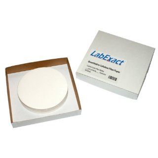 LabExact Grade CFP42 Quantitative Cellulose Filter Paper, Circle, 2.5m Pore Size, 9cm Filter Diameter (Pack of 100): Science Lab Quantitative Filter Paper: Industrial & Scientific