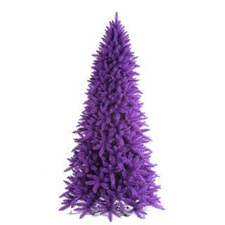 3 ft. PVC Christmas Tree   Purple   Ashley Spruce   100 Purple Clear Mini Lights   173 Tips   Vickerman K882736: Home Improvement