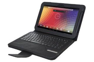 Poetic KeyBook Removable Bluetooth Keyboard Case for Google Nexus 10 Black (With Auto Sleep/Wake Function) (3 Year Warranty from Poetic): Computers & Accessories