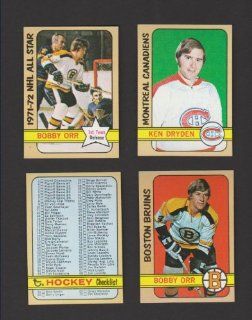 1972   73 Topps Hockey Complete Set 176 Cards Exmt to Nrmt Condition ORR , Hull, Dryden: Sports Collectibles