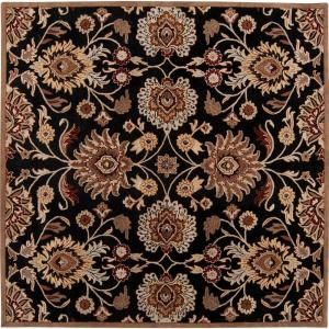 Cristal Maroon 9 ft. 9in. Square Area Rug Cristal 99SQ