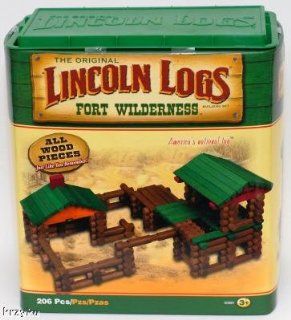The Orihinal Lincoln Logs Fort Wilderness 206 Piece Building Set: Toys & Games