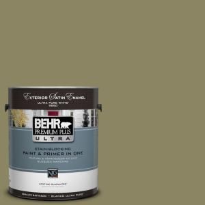 BEHR Premium Plus Ultra 1 Gal. #UL200 19 Oregano Spice Satin Enamel Exterior Paint 985301
