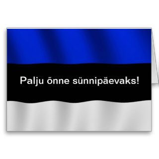 Estonia Birthday Card