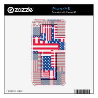 The American Religious Patriot. Decal For iPhone 4S