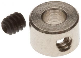 Nickel Plated Brass Shaft Collar, 1/8" Bore x 0.281" OD x 0.189" Width, 4 40 Set Screw (Pack of 10): Toys & Games