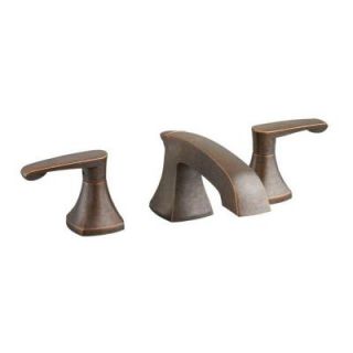 American Standard Copeland 8 in. Widespread 2 Handle Low Arc Lavatory Faucet with Speed Connect Drain in Oil Rubbed Bronze 7005.801.224