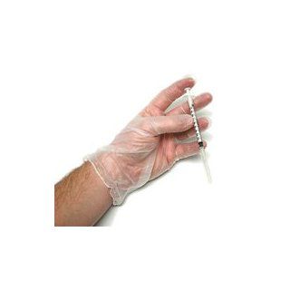 Radnor 64057721 Clear 5 mil Vinyl Sterile Lightly Powdered Disposable Gloves With Smooth Finish (100 Gloves Per Dispenser Box): Industrial & Scientific