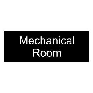 Mechanical Room Engraved Sign EGRE 426 WHTonBLK Wayfinding : Business And Store Signs : Office Products