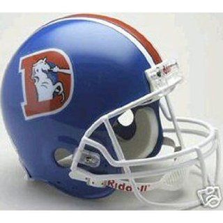 Denver Broncos 1975 1996 Full Size Pro Line Throwback Helmet : Sports Related Collectible Helmets : Sports & Outdoors