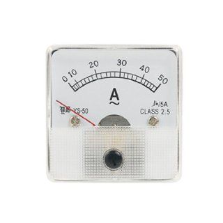 50/5A AC Current Analog Panel Meter Measuring Tool New: Home Improvement