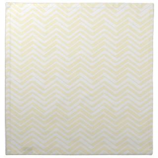 Indie Chevron Gold and White Pattern Printed Napkins