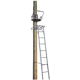 Big Dog BDL 205 16 Feet Ladder Stand with Large 26 x32 Inch Platform/Flip Up Seat : Hunting Tree Stands : Sports & Outdoors