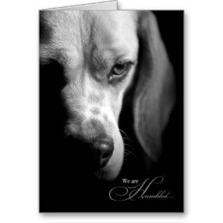 Loss of a Dog Beagle Pet Sympathy Card