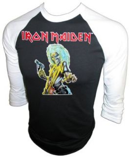 Vintage Iron Maiden 1981 Killers Iron On Concert Jersey Heavy Metal T Shirt: Clothing