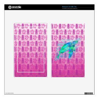 Sea Turtle And Pink Honu Skins For Kindle Fire