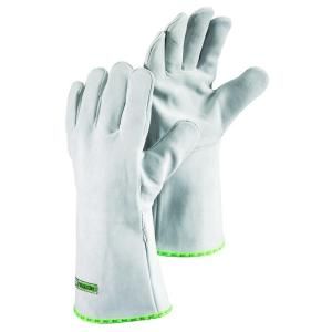 Hestra JOB Ember Size 10 X Large Welding Glove Heavy Duty Split Grain Cowhide Cotton Lining in Grey 13710 10