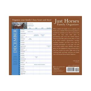 Just Horses 2008 Family Organizer Calendar For Busy Families With Kids and Horses 9781595435149 Books