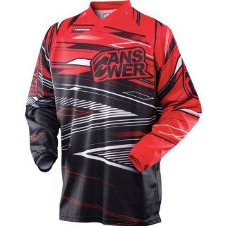 Answer A13 Syncron Jersey , Distinct Name Red, Primary Color Black, Size Lg, Gender Mens/Unisex 457871 Automotive