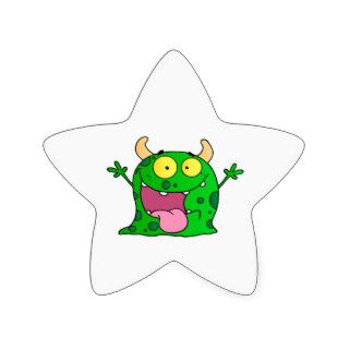 Monster Funny Comic Drawing Cartoon Cute Happy Star Stickers