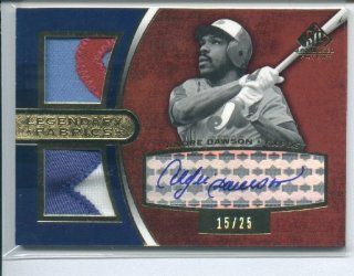 2004 SP Game Used Patch Legendary Fabrics Autograph Dual #AD Andre Dawson/25: Sports Collectibles