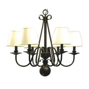 Marquis Lighting 6 Light Ceiling Old English Bronze Incandescent Chandelier CLI QU9533 17 OEB