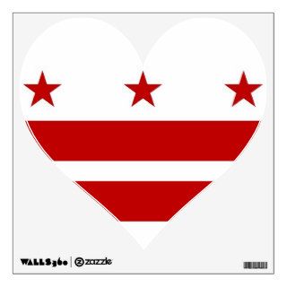 Wall Decals with flag of Washington DC, U.S.A.