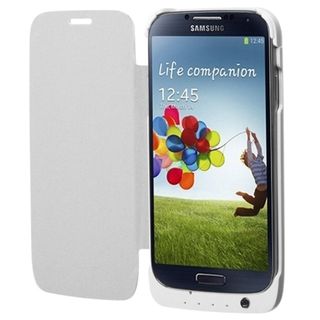 BasAcc White Quantum Energy Battery Case for Samsung Galaxy S4 BasAcc Cell Phone Batteries
