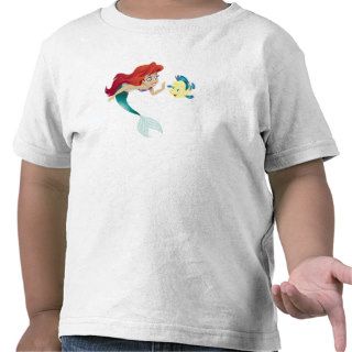 The Little Mermaid Ariel and Flounder High Five 5 T shirts