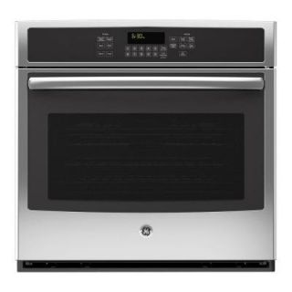 GE 30 in. Single Electric Wall Oven Self Cleaning with Convection in Stainless Steel JT5000SFSS