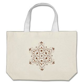 Henna Tattoo Mandala Canvas Bag