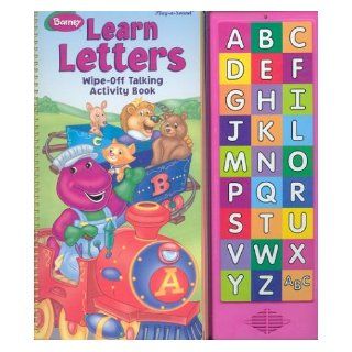 Barney Learn Letters Wipe Off Talking Activity Book (Play a Sound) Darren McKee 9780785363965 Books