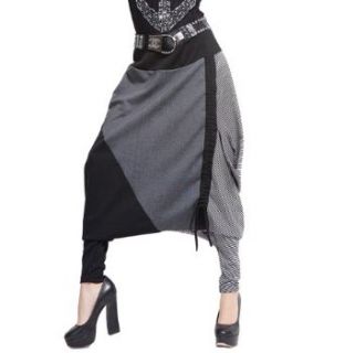 ELLAZHU Women Baggy Harem Drawstring Adjustable Length Pants Trousers Onesize GY259 at  Womens Clothing store